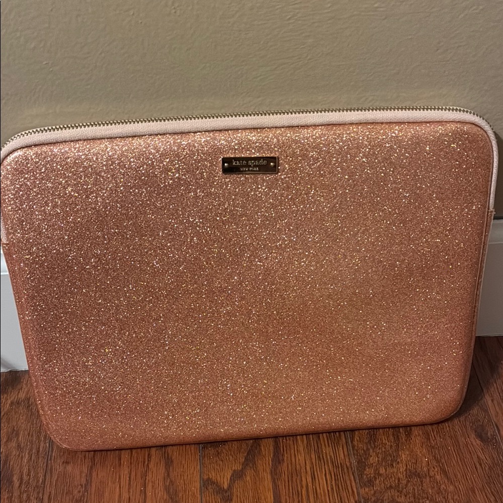 Kate Spade Gold and Pink Laptop Case with Shimmer 15.6" Laptop